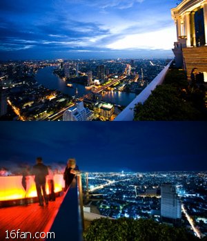 曼谷的高空景观餐厅