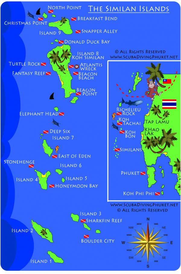 2016 斯米兰群岛游玩攻略（开放时间，交通，住宿，简单行程，潜水价格）普吉周边