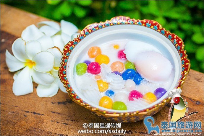 泰国比吃的特色美食“七彩汤圆”你吃过吗？