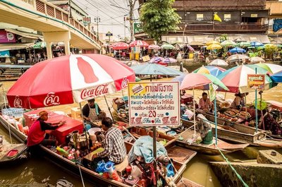 Amphawa Floating Market安帕瓦水上市场