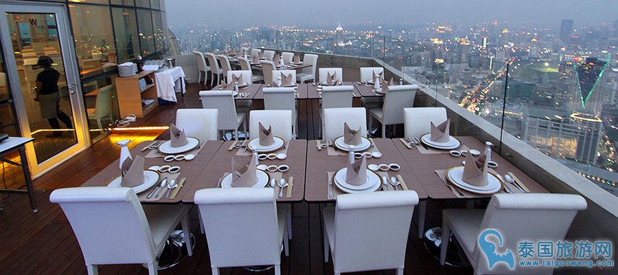 曼谷看夜景最好的餐厅--彩虹大厦自助餐厅