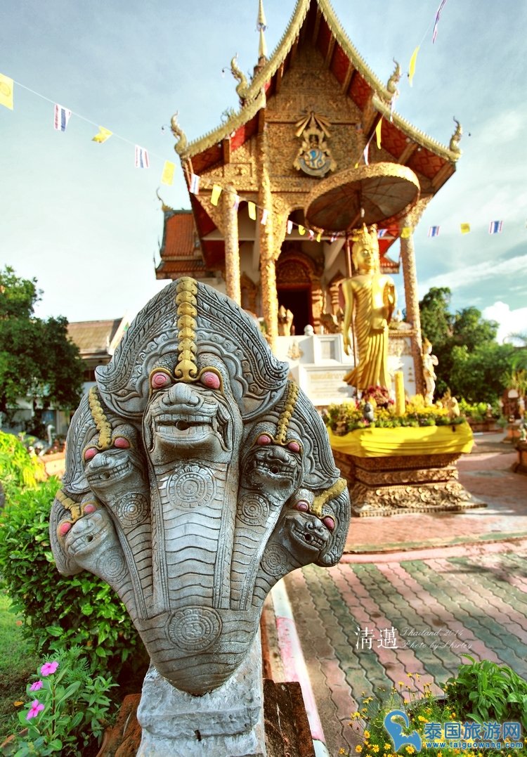 清迈缅甸风格寺庙--圣方寺