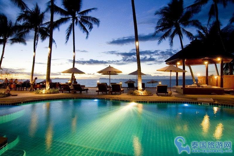 苏梅岛有私人海滩酒店推荐--卡诺克布里温泉度假酒店