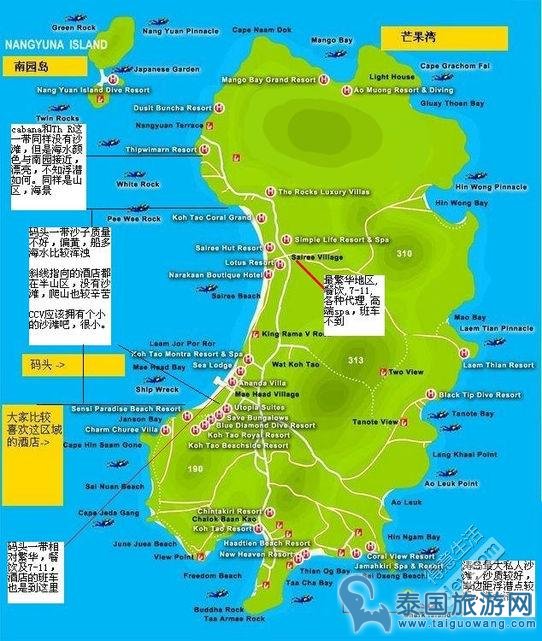 涛岛地图/涛岛手绘地图