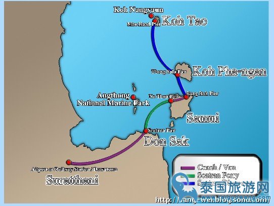 苏梅岛到帕岸岛船