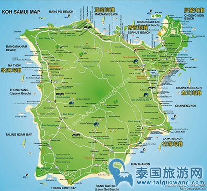 苏梅岛码头地图