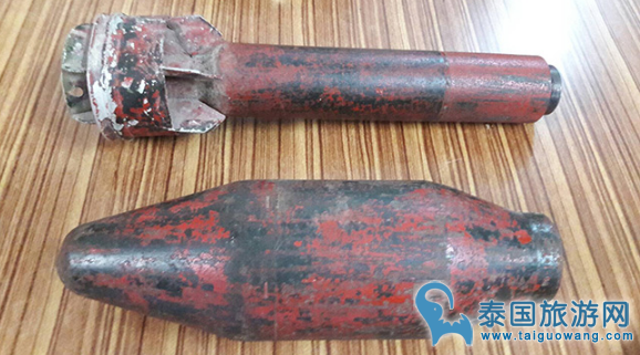泰国巴吞府惊现M28火箭弹 所幸并未爆炸