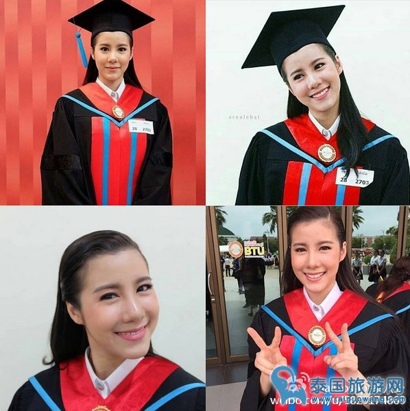 小尼姑Esther回母校参加毕业典礼,Ken带鲜花高调现身