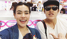 泰国明星情侣Mark和Kimmy同游日本 频发美照