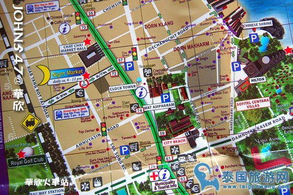 泰国华欣自由行 华欣观光地图、Hua Hin MAP4