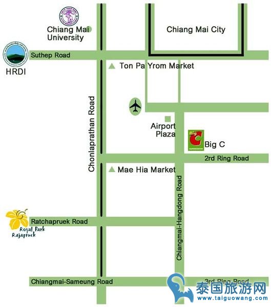 清迈拉查帕皇家植物花园Royal Park Rajapruek MAP