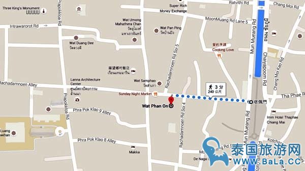 清迈最有意思的寺庙:Wat Phan On攀安寺 开在集市旁的寺庙