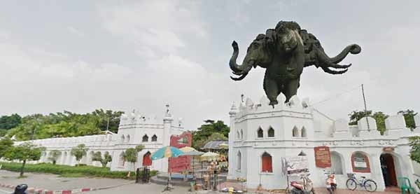 曼谷The Erawan Museum叁头神象博物馆,举头叁尺有象神