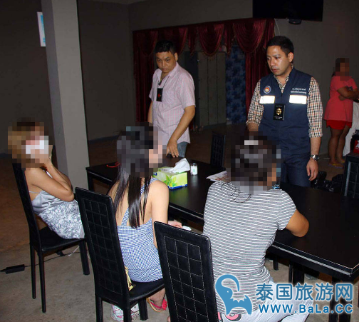 芭提雅色情按摩店裸女按摩 全部被警方抓获