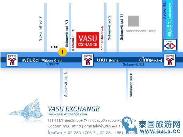 曼谷超越super rich的超方便最佳换钱所VASU、SIAM EXCHANGE 