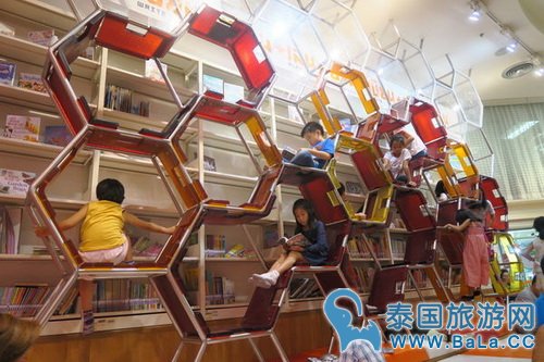 曼谷Central World里面的免费亲子游乐区和儿童图书馆TK Park--BTS奇隆Chit Lom站