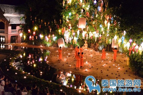 2016清迈水灯节活动攻略：免费入盼道寺看水灯节活动