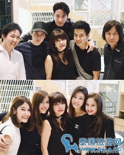 Mike和哥哥Golf及家人一起做公德 妈妈貌美年轻