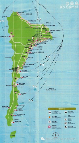 沙美岛地图