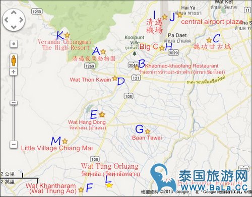 清迈地图