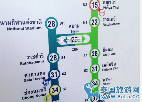 在泰国如何购买轻轨票？
