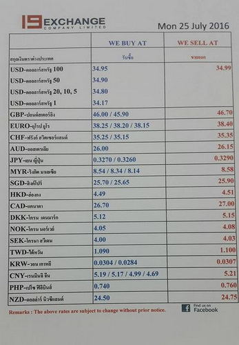 曼谷15家换泰铢汇率最好的换钱点 泰国换钱总攻略！