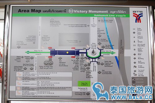曼谷胜利纪念碑怎么去？附实景线路图！