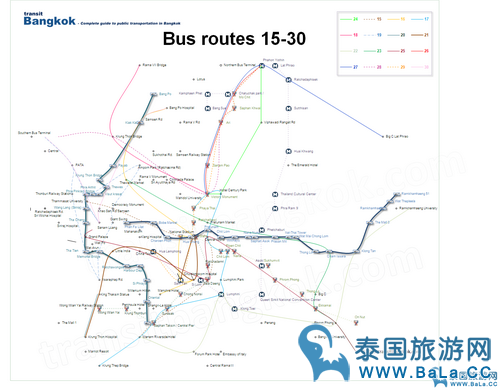 曼谷29路公交线路图