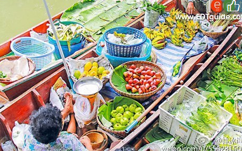 泰国当地人爱逛的水上市场khlong lat mayom