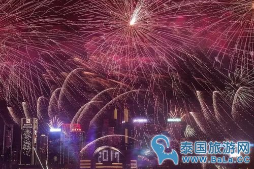 2017世界各地跨年烟火晚会 泰国跨年晚会亮了