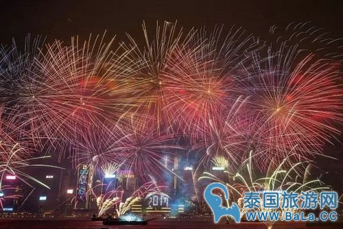 2017世界各地跨年烟火晚会 泰国跨年晚会亮了