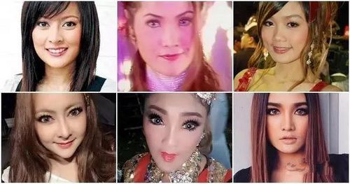 泰国8个女歌星整容前后对比照 个个都是蛇精脸