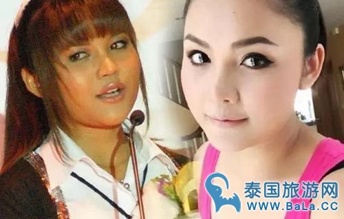 泰国8个女歌星整容前后对比照 个个都是蛇精脸