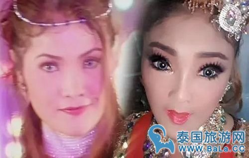 泰国8个女歌星整容前后对比照 个个都是蛇精脸