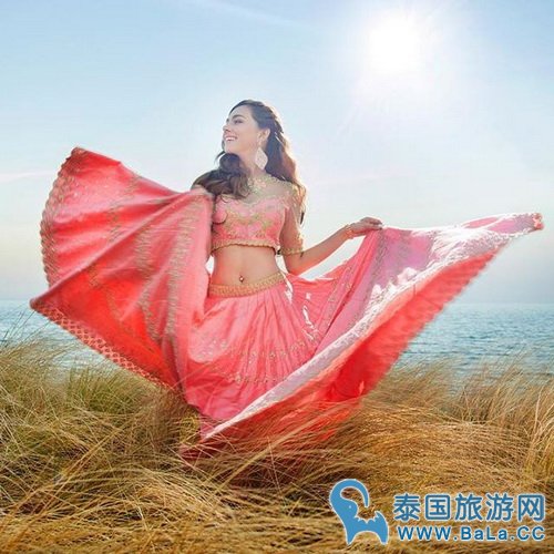 泰国7台混血女星Yol Pranvarin海边拍婚纱照 即将举办婚礼