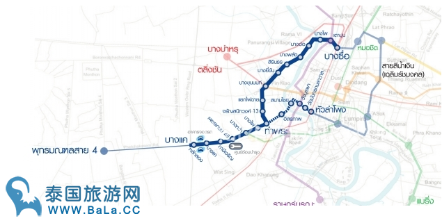 曼谷轨道交通线8月实现紫线与蓝线换乘方便出行