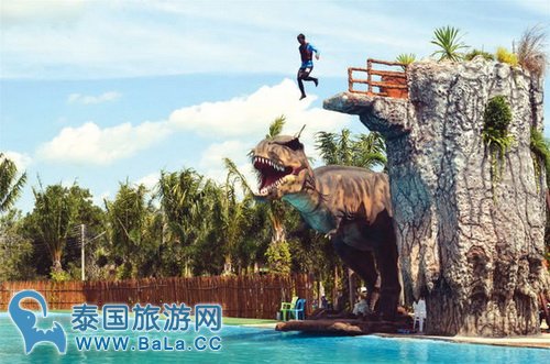 泰国攀牙府最新开幕大型的水上恐龙公园-Dinosea World Park