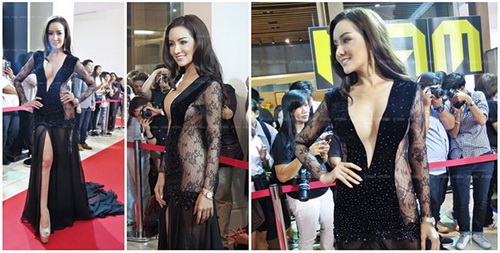 泰国性感女模Kratai Tadsika半裸透视纱裙 摄影师都不敢直视