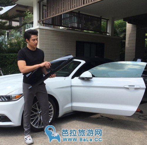Mark Prin晒图引发网友围观 豪车豪房隐约可见