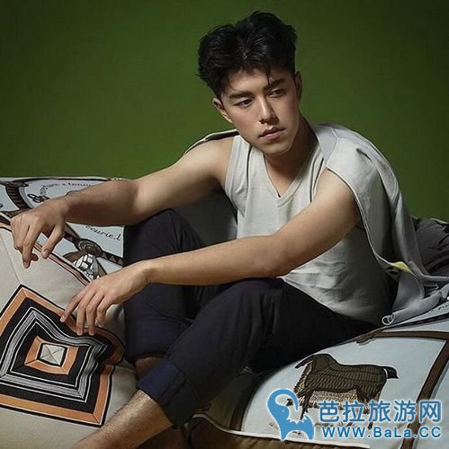 泰星Nine Naphat与大象亲密互动 水中嬉戏阳光帅气