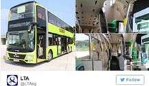 新加坡三门双层巴士还可以充电 想坐的快上143路公车