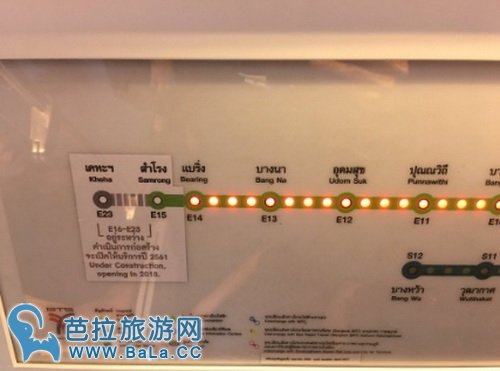 曼谷到北榄府怎么去？坐捷运到北榄府一日游 BTS Sukhumvit线往南延伸至Samrong