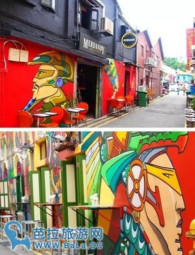 新加坡哈芝巷--最文艺的新加坡涂鸦小清新街道