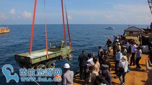 泰国军车沉海底 打造海下博物馆