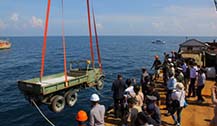 泰国军车沉海底 打造海下博物馆