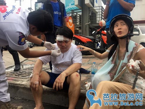 中国夫妇芭提雅遇飞车党抢劫受伤 无钱付医疗费