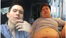 泰国励志男子减肥75公斤 从肥猪逆袭成潮男