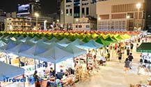 曼谷市中心交通方便霓虹夜市Talad Neon 潮范小清新十足