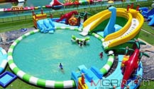 也拉府水上乐园开业 13种游乐设施玩翻天