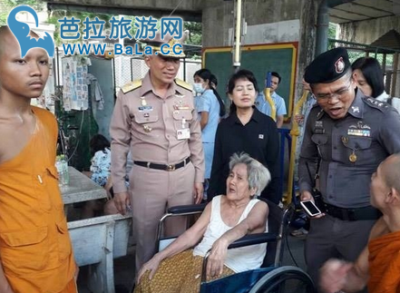 泰国曼谷大火僧侣不惜犯戒勇救87岁老太太